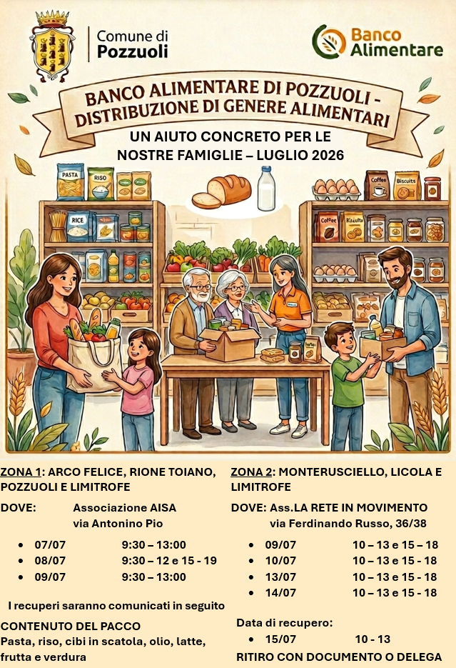 Pacco alimentare maggio