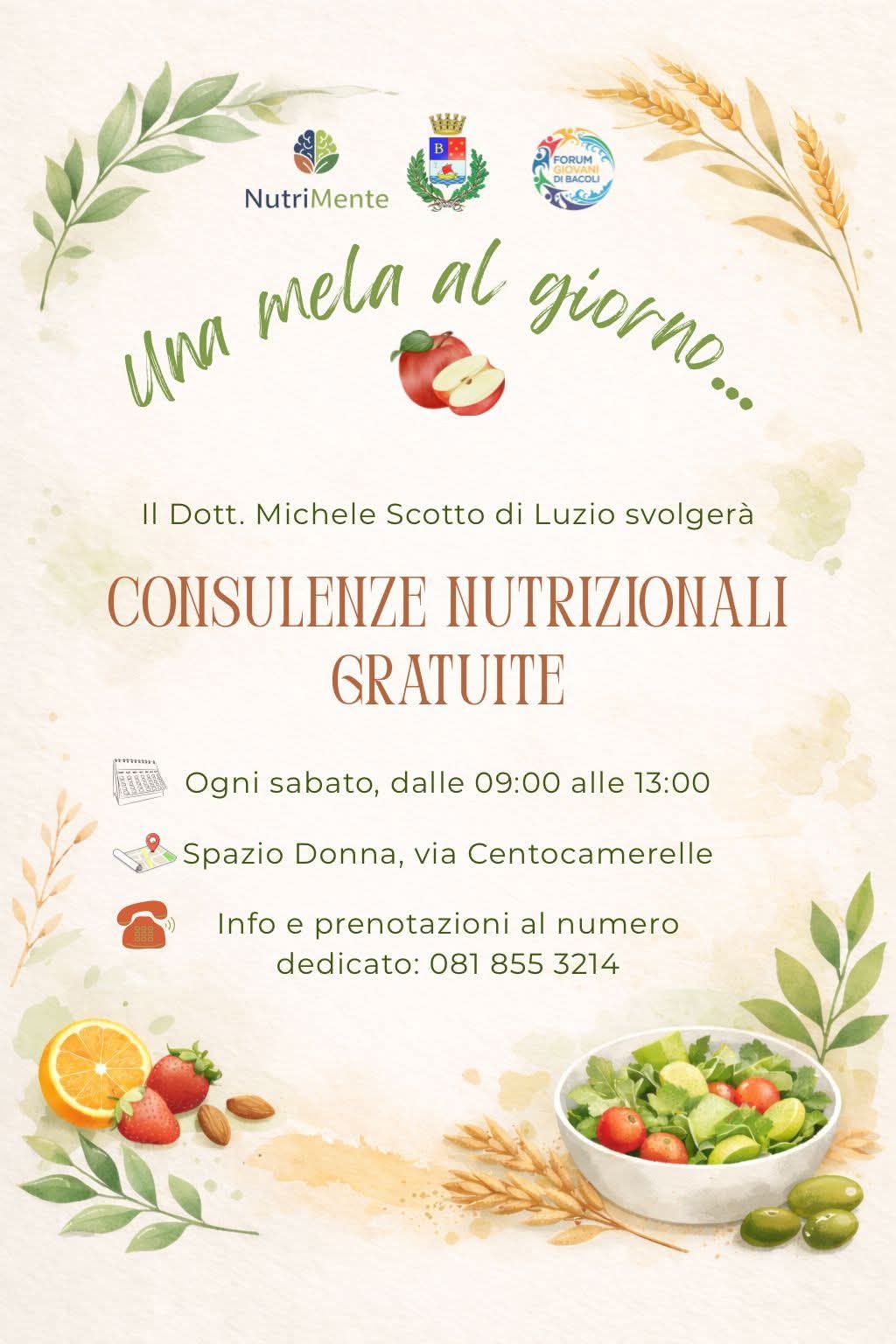 Consulenze alimentari gratuite