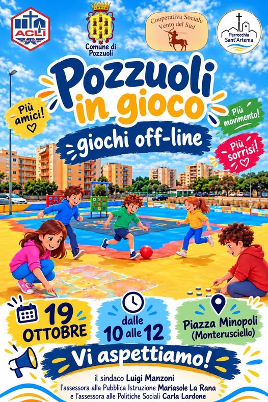 POZZUOLI IN GIOCO: A MONTERUSCIELLO TORNIAMO A GIOCARE INSIEME